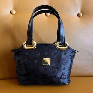 89 MCM Dark BlueVisetos Nylon Tote